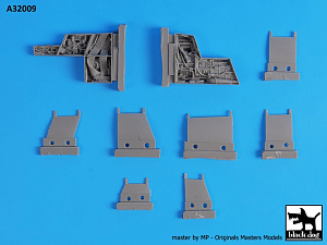 Additions (3D resin printing) 1/32 LTV A-7D/A-7E Corsair II magazine + electronics (designed to be used with Trumpeter kits) 