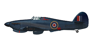 Model kit 1/48 Hurricane Mk IIb Reconnaissance (3x camo) (Arma Hobby)