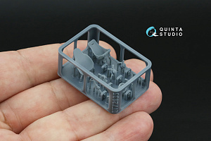 La-5 Detailing Set Pt.2. Cockpit parts: Pilot's seat and Armor plate, Control stick, Gunsight, Throttle quadrant and others (Zvezda)