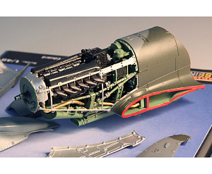 Additions (3D resin printing) 1/48 Spitfire Mk. IX Advanced (designed to be used with Eduard kits)