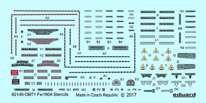 Decal 1/48 Fw 190 A stencils (EDU)