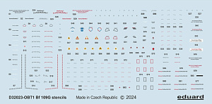 Decal 1/32 Decal Bf 109G stencils (REV/HAS)