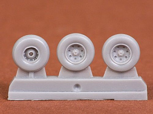 Additions (3D resin printing) 1/72 Harrier GR.7/GR.9 wheel set (AIRFIX)