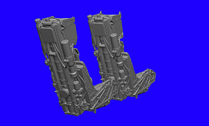 Additions (3D resin printing) 1/48  F/A-18 Hornet D / E / G catapult seat (two-seat version) (RESArm)