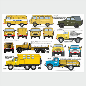 Decal 1/72 Aeroflot USSR Decal Set (Ground Equipment) (ASK)