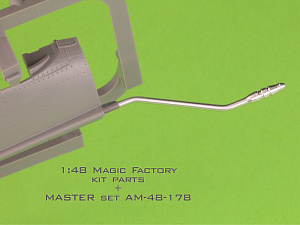 Aircraft detailing sets (brass) 1/48 Douglas A-4 Skyhawk - BENT refueling probe boom (used on versions Douglas A-4M/N, Douglas OA-4M & late Douglas A-4E/F & Douglas TA-4F/J)