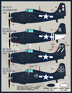 Decal 1/48  'Colors and Markings of US Navy Grumman Wildcats Part 1' (Furball Aero-Design)