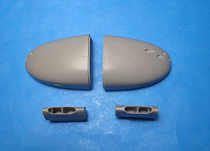 Additions (3D resin printing) 1/48 A-26B Invader Corrected 6-gun Nose and Wing Air Intakes for ICM (Vector) 