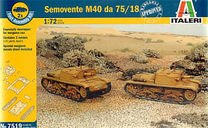 Model kit 1/72 Semovente M40 DA 75/18 (Italeri)