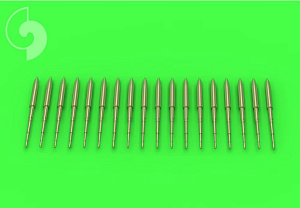 Aircraft guns (brass) 1/48 Static dischargers for F-16 (16pcs+2spare)