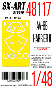 Paint Mask 1/48 AV-8B Harrier II Plus (Hasegawa)