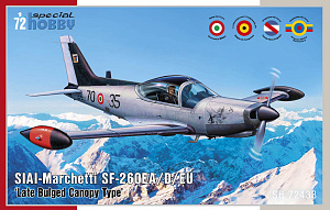 Model kit 1/72 SIAI-M. SF-260EA/D/EU 'Late Bulged Canopy' (Special Hobby)