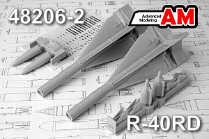 Additions (3D resin printing) 1/48 R-40D Air to Air missile (Advanced Modeling) 