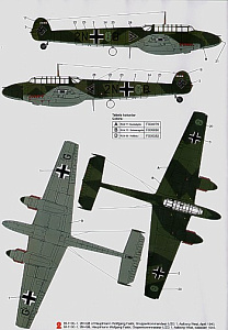 Decal 1/32 Messerschmitt Bf-110C/Bf-110D (3) (Techmod)