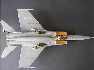 Photo Etching Kit MiG-25. Exterior (ICM) (designed to be used with ICM) (Metallic Details)