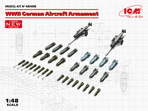 Diorama bases 1/48 German Aircraft Armament WWII (ICM) 
