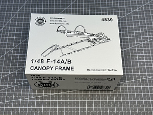 Additions (3D resin printing) 1/48 Grumman F-14A/F-14B Tomcat canopy frame (designed to be used with Tamiya kits) (MCC)