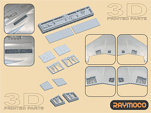Additions (3D resin printing) 1/48 F-15 Electronics, Hydraulics (Raymoco)
