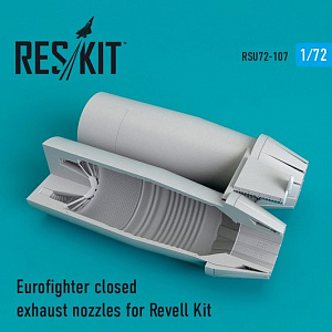 Additions (3D resin printing) 1/72 Eurofighter EF-2000A/EF-2000B Typhoon closed exhaust nozzles (ResKit)