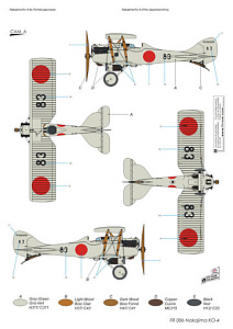 Model kit 1/72 Nakajima KO-4: 3 x Japanese and 1 Siamese decal (Frrom-Azur)