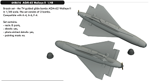 Additions (3D resin printing) 1/48 AGM-62 Walleye II