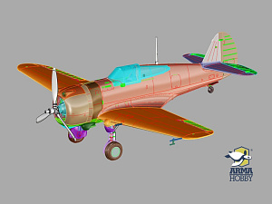 Model kit 1/72 Curtiss H-75 A1/A2 (Arma Hobby)