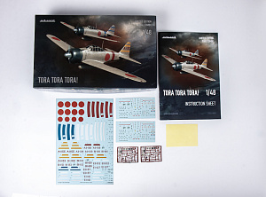 Model kit 1/48 TORA TORA TORA! Limited edition kit of the Japanese WWII naval fighter (Eduard kits)