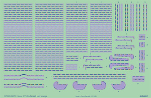 Decal 1/72 Fokker D.VII rib tapes 5-color lozenge