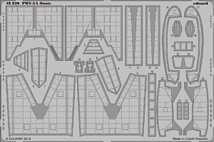 Photo Etching Kit 1/48 Consolidated PBY-5A Catalina floats (designed to be used with Eduard kits, Monogram and Revell kits)