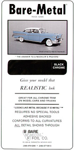  BARE METAL FOIL Black Chrome (self adhesive)