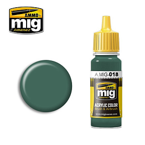 Acrylic paint Waffen SS - Polizei Grün (Ammo Mig) (17ml) 