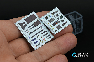 Dassault Rafale C/M 3D-Printed & coloured Interior on decal paper  (Revell) (with 3D-printed resin parts)