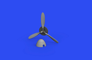 Additions (3D resin printing) 1/48 Messerschmitt Bf-109G-10 propeller 1/48 (designed to be used with Eduard kits)