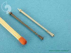 Aircraft detailing sets (brass) 1/72 German aircraft cannon 3,7cm Flak 18 gun barrels