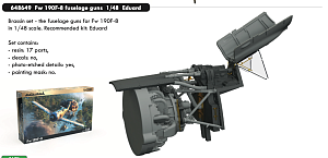 Additions (3D resin printing) 1/48 Focke-Wulf Fw-190F-8 fuselage guns (designed to be used with Eduard kits)