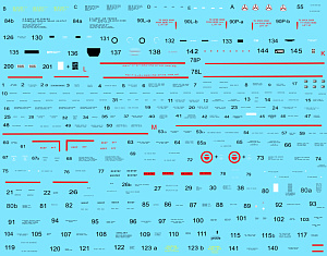 Decal 1/48 Bell Р-39 Stenciling Part II (P-39 K,L,M,N) (Colibri Decals)