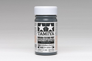 Diorama texture paint: PAVEMENT EFFECT, DARK GRAY (100mL) (Tamiya)