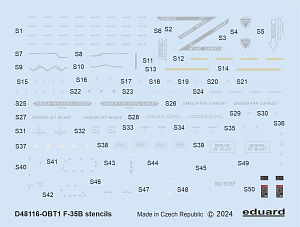Decal 1/48 F-35B stencils