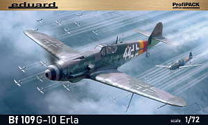 Model kit 1/72 Messerschmitt Bf-109G-10 ERLA The ProfiPACK edition  (Eduard kits)