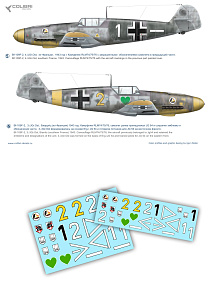 Decal 1/48 Bf-109 F-2 ErgGr.JG54/ ErgJGr. Ost (Colibri Decals)