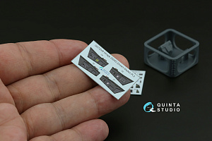 Mirage 2000D 3D-Printed & coloured Interior on decal paper (Dream Model) (with 3D-printed resin part)