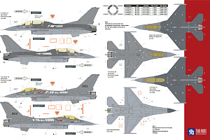 Decal 1/48 General-Dynamics F-16A/Lockheed-Martin F-16C ' Long Live the Viper'  (Two Bobs)