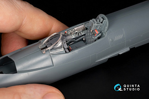 MiG-21PF 3D-Printed & coloured Interior on decal paper (Eduard) (with 3D-printed resin parts)