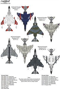 Decal 1/48 McDonnell-Douglas F-4K Phantom FG.1 (4) (Xtradecal)