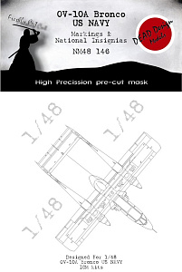 North-American/Rockwell OV-10D Bronco US NAVY national insignia and markings (designed to be used with ICM kits)