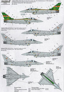 Decal 1/32 Eurofighter FGR.4 EC2000 Typhoon (2) (Xtradecal)