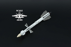 Additions (3D resin printing) 1/48 R-27ER missile with launcher (Scale Arms)