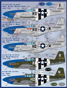 Decal 1/32 North-American P-51B/P-51D Meyer's Maulers Part I (Furball Aero-Design)