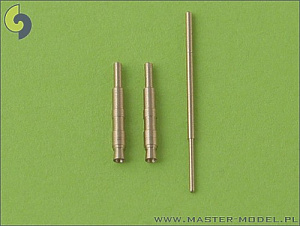 Aircraft guns (brass)  1/48 Messerschmitt Bf-109G-5 - Messerschmitt G-14, K armament set (MG.131 tips) and Pitot Tube