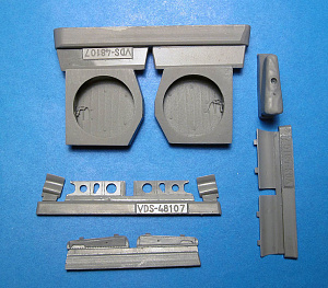 Additions (cast) 1/48 P-40E/N Wheel Wells (for HASEGAWA) (Vector) 
